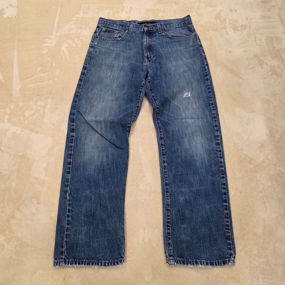 Calvin Klein Jeans Relaxed Straight Leg Blue Denim Men Size 32 Y2K